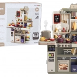 Kids’ kitchen with lights, sounds and steam, 88 pieces