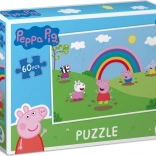 Peppa Pig Puzzle Rainbow Fun 60 Pieces