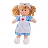 Nancy textil ápolónő baba 28 cm a Bigjigs Toys-tól