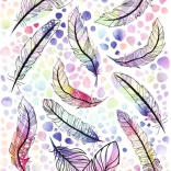 toppe termoadesive piume – foglio grande 20 × 30 cm