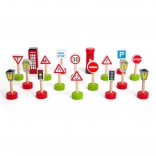 BIGJIGS RAIL Wooden Traffic Signs Set