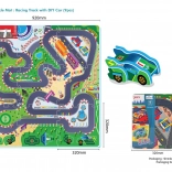 Foam Puzzle Playmat Race Track 9 Pieces with EVA Toy Car 10m+