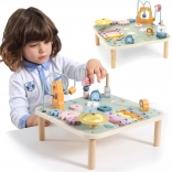 Viga PolarB wooden educational activity table with bead maze and xylophone