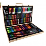 Creative painting set 180 pcs in wooden case 47 × 30 × 4.5 cm
