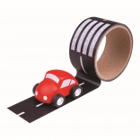 Adhesive Road Tape with Toy Car by Bigjigs Toys