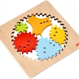 Spirografo in legno GOKI – set creativo da disegno per bambini