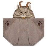 Cozy Noxxiez Heated Blanket with Hood and Pockets in Paw Shape