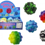 Balle colorée à picots 6,5 cm – jouet anti-stress rebondissant et à presser