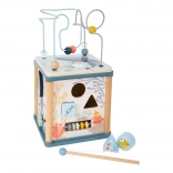 Motorische kubus Onderwaterwereld met magnetisch hengelspel