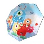 Vrolijke Kinderparaplu Monsters met Reflecterende Rand
