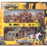western set za djecu s Indijancima, kolima i konjima