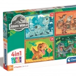 Jurassic World Puzzle 4in1 Clementoni
