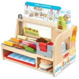 Wooden sandwich counter for kids