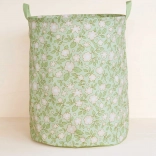 Decorative Storage Basket for Toys Flowers on Sage