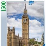 Puzzle 1500 pieces – funny cat on the Big Ben clock RAVENSBURGER