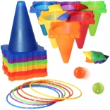 Woopie outdoor speelset 3-in-1 – kegels, ringen en zakjes, 30 delen