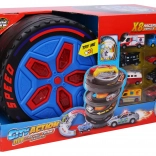 Portable Racing Station with Effects and 8 Cars