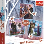 Puzzle 3in1 Frozen Magical Story Trefl