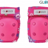 Globber ensemble de protections enfant fleurs rose