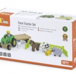 Faktraktor farmállatokkal Viga Toys
