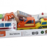 Macchinine di legno – set da 6 pezzi