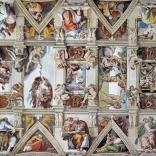 Panoramic Puzzle Sistine Chapel Ceiling 1000 Pieces EUROGRAPHICS