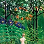 Puzzle Woman Walking in an Exotic Forest 1000 pieces EUROGRAPHICS