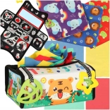 Sensory Montessori Toy with Handkerchiefs and Mat 2 in 1