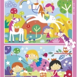 Unicorns and Fairies Puzzle 2×48 pieces