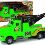 Dépanneuse en plastique avec treuil 1:10, verte