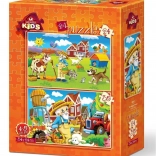 Puzzle Happy Farmer 24 + 35 pieces