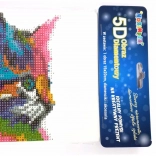 Diamond Painting Colorful Kitten 15 × 20 cm with Stand