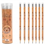 Set of HB Graphite Pencils with Eraser Capybara in Tube 30 pcs