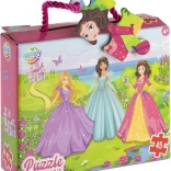 moxy puzzle princesses 45 pieces