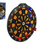 Dartskive 40 cm med 6 pile