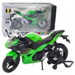 Metal sports motorcycle green 1:12