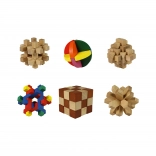 Wooden puzzle for memory exercise