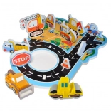 Foam Bath Stickers Construction Zone