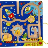 Wooden Magnetic Labyrinth Space by Goki