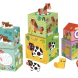 Blokken met Boerderijdieren van 2Kids Toys