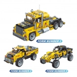 Qman Unlimited Ideas – Bold Transporter building set with pull-back drive