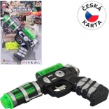 Golyóspisztoly tartalék golyókkal