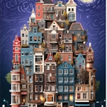 Puzzle Starry Night in Amsterdam 1000 Pieces