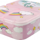 Stor többfunkciós uzsonnás doboz – unikornis