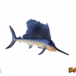 Zooted műanyag kardhal figura, 16 cm