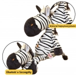 Plüss játék zebra fekete-fehér 25 cm