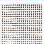 Samoprzylepne kamyczki srebrne 525 szt.