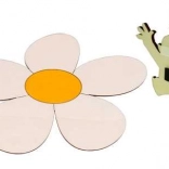 Wooden Decorative Magnet Daisy