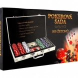 Poker set in an aluminum case 300 pcs