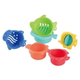 PLAYGO Bath Cups with Water Wheel, Set of 6